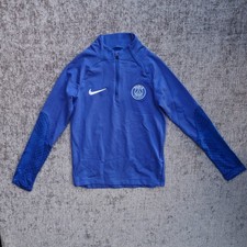 Nike Psg Tracksuit Top Zip Up Size 7 Years dri fit Blue. P2P 13 Inches