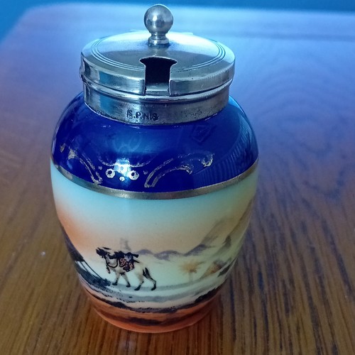 Vintage china mustard - mustard, pot