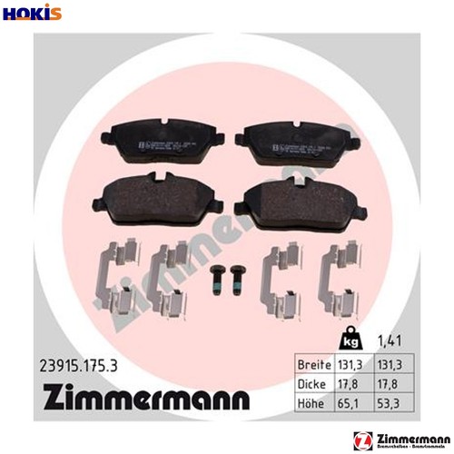Brake pad set disc - set,