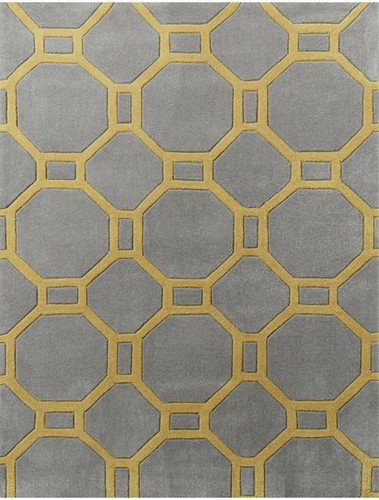 Modern geometric design - geometric, rug