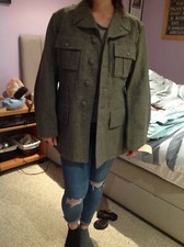 Swedish Army wool mixed Coat, 6 pockets,Super Grade, size : Small