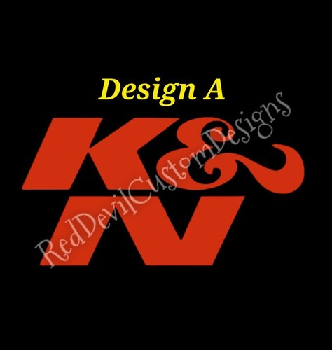 Decal sticker bumper - k&n,