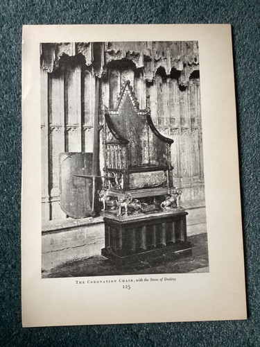 The coronation chair with - the,