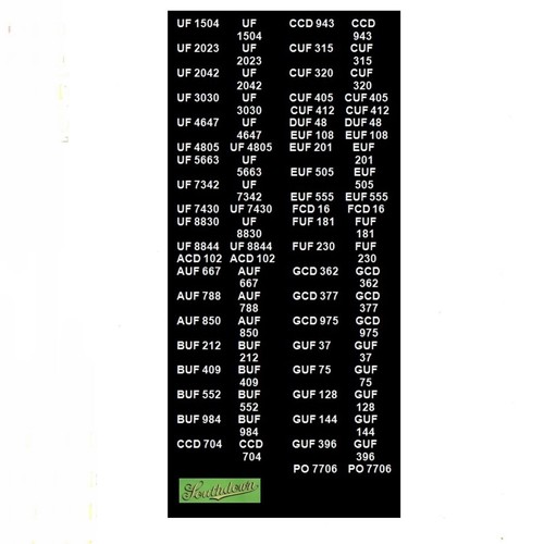 Model bus waterslide transfers - model,