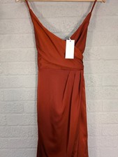 Showpo UK 10 Copper Satin