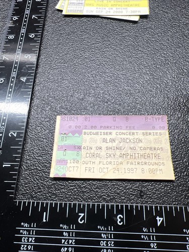 Concert ticket stub tour - ticket,
