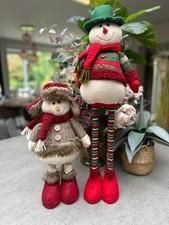 Festive Mr & Mrs Snowman Plush