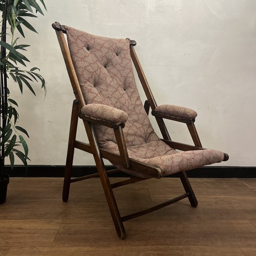 Antique campaign armchair - antique,