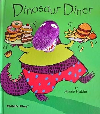 Dinosaur diner finger puppet - diner, (finger