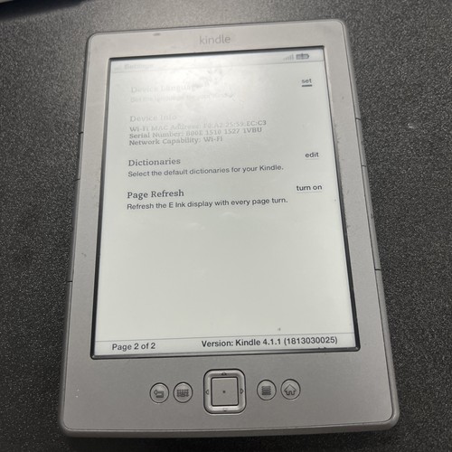 Amazon kindle d01100 - (4th, gen)