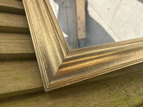 Gold painted wood framed - painted,