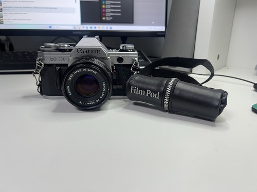 Canon silver 35mm film - canon,