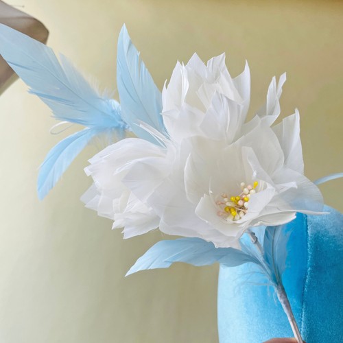 Elegant feather mount flower - elegant,