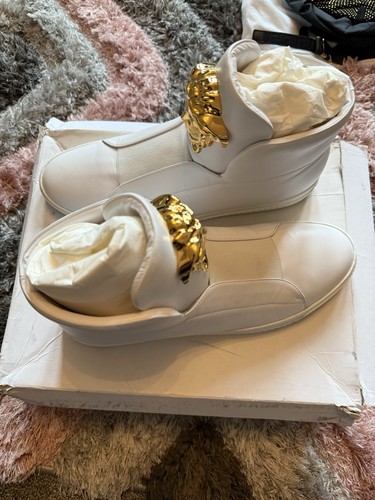 Men versace high top shoes - high,
