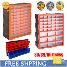 30/39/60 Multi Drawer Parts Storage Cabinets Unit Organiser Garage Tool Box