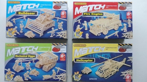 Match construction kit with - match,