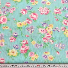 Florals on Blue Unbranded
