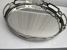 Laura Ashley Fitzgerald Large Silver Mirror Tray