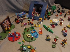 Vintage Playmobile Holiday Park. Lodge 50 Figures Play Park Animals Shop & More.