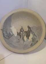 Vintage Pottery bowl by British Artist Tony Hodge (Anthony Bernulf Hodge)