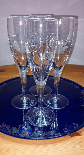 Set crystal champagne - set, of