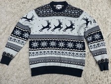 Marks and Spencer M&S Fair Isle Christmas Jumper Mens Large  L
