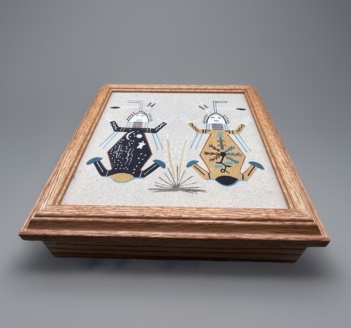 Wooden box with authentic - box,
