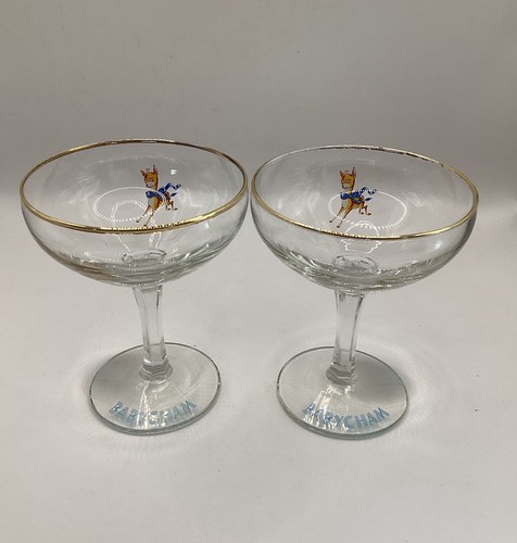 Pair vintage 1960s babycham - pair, of