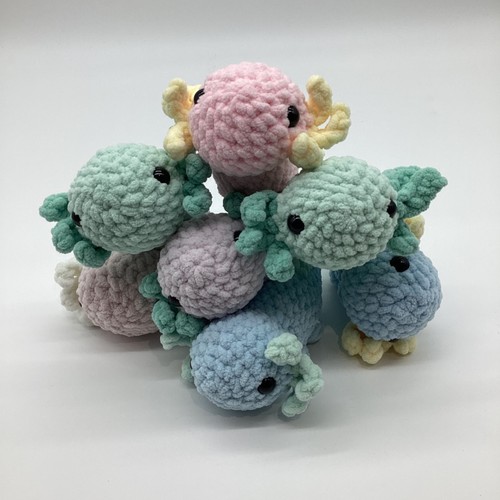 Crochet axolotl handmade - crochet, axolotl,