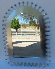 35 X 26 inch PUNCHED TIN MIRROR Mexican handmade hacienda style mirror, folk art