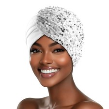Indian Women Sequins Turban