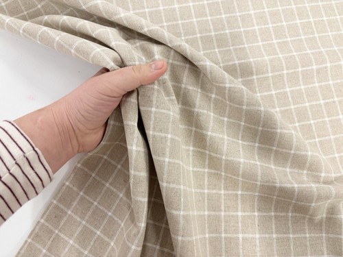 Natural linen cotton fabric - cotton,