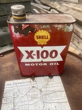 Shell X 100  Oil Tin. 2 Litres