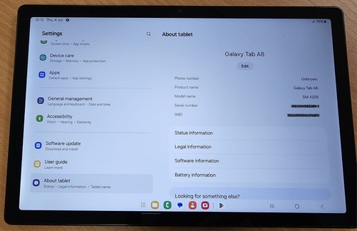 Samsung galaxy tab 5 - tab, a8