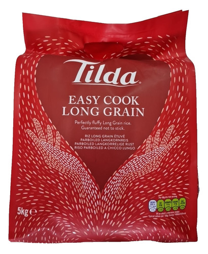 Tilda 5kg long grain rice - long,
