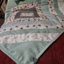 Bees  Frogs Ladybird Quilt Lap Pram  Cot Bed Waffle Fleece  Baby Elderly Blanket