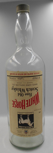 Vintage white horse gallon - 1,
