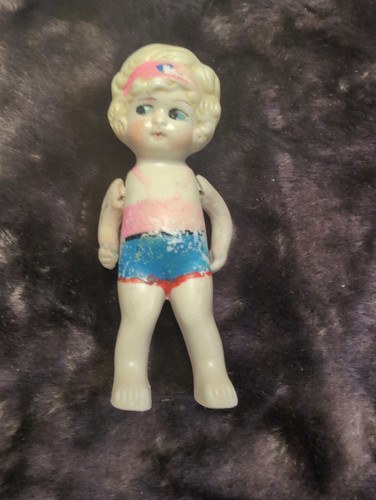 Vintage bisque porcelain cupie - vintage,