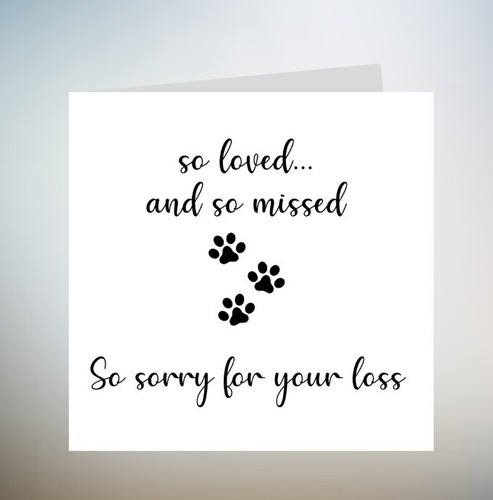 Personalised pet bereavement - pet,