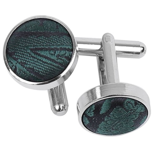 Emerald green mens cufflinks - emerald,