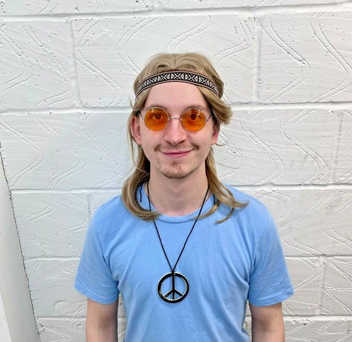 Hippy set fancy dress 80s - fancy,