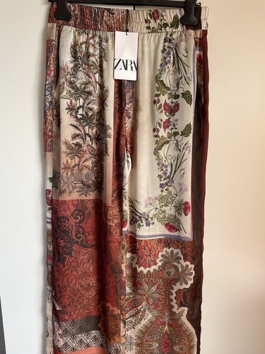 Zara satin silk trousers - satin,