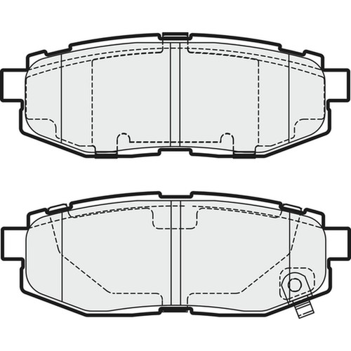 Brake pads set for - set, toyota