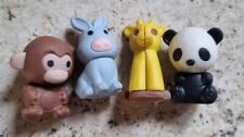 Iwako Zoo Animals Japanese Puzzle Erasers Rubbers X 4