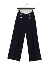 L.K. Bennett Women's Trousers UK 8 Blue Polyester