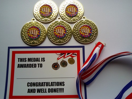 Karate medals mm metal - karate, 50