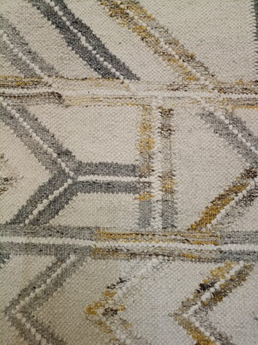 Kilim rug wool neutral flat - kilim,