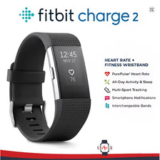 Fitbit Charge 2 Fitness Health Smartwatch Heart Rate Monitor Activity Tracker