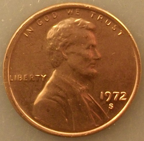 1972 lincoln memorial penny - lincoln,