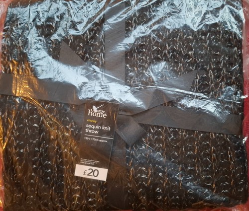 Chunky sequin knit throw - chunky,